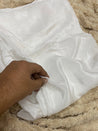 NATURAL CREPE Premium Plain DYEABLE Fabrics On SALE [Colourable Fabrics] Cut Size Of 1 Meter