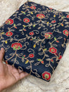 PREMIUM PURE EMBROIDERED SILK FABRIC On SALE Cut Size Of. 1 Meter