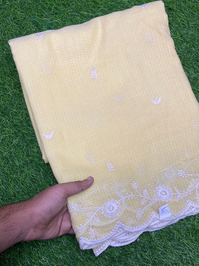 PREMIUM EMBROIDERED COTTON Fabric On SALE Cut Size Of. 2.50 Meter