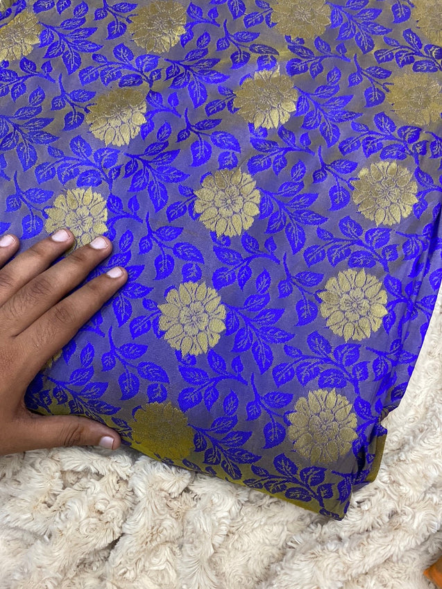 PREMIUM PURE BANARASI BROCADE FABRIC On SALE Cut Size Of. 5 Meter