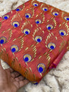 PREMIUM PURE EMBROIDERED SILK FABRIC On SALE Cut Size Of. 5.30 Meter