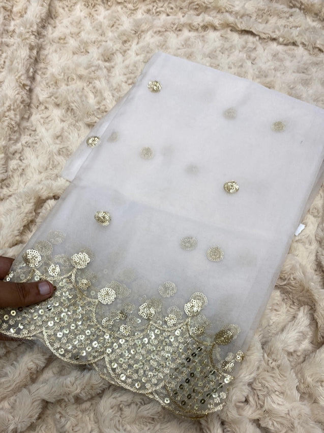 Premium Quality Dyeable Dupatta On Sale Now.