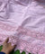 Most Premium Quality Applique Embroidery On Pure Cotton FABRIC ( PINK)