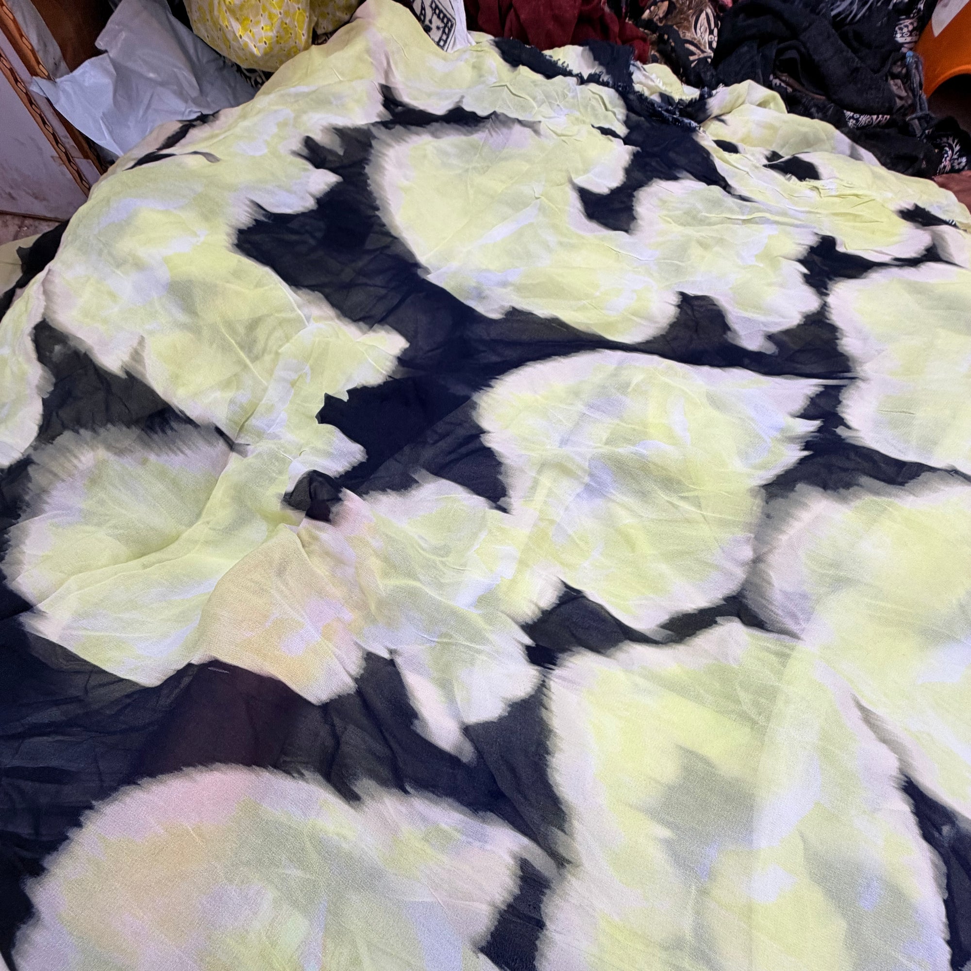 Most Premium Pure Viscose Georgette PRINTED FABRIC (Big Width)