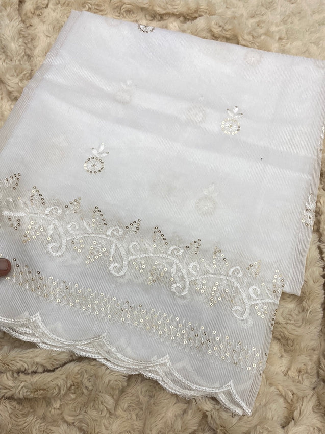 Premium Quality Dyeable Dupatta On Sale Now.