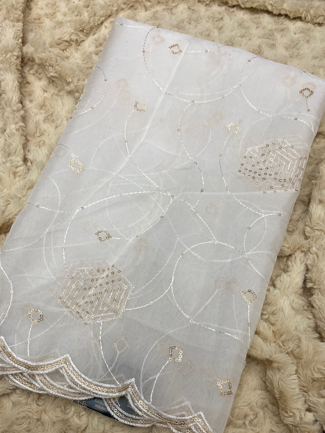 Premium Quality Dyeable Dupatta On Sale Now.