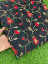 PREMIUM PURE EMBROIDERED SILK FABRIC On SALE Cut Size Of. 4.20 Meter