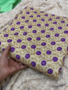 PREMIUM PURE EMBROIDERED SILK FABRIC On SALE Cut Size Of. 3.80 Meter