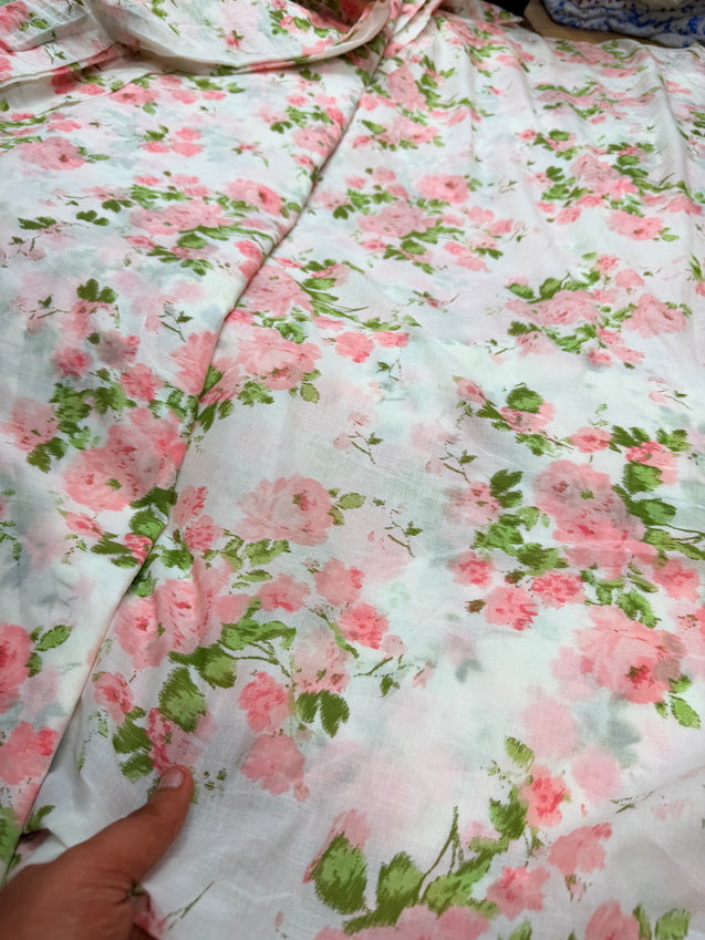 Most Premium Pure Mul Cotton Printed Fabric (Big WIDTH!!)