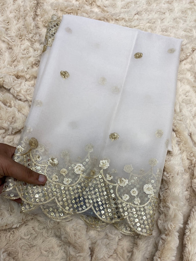 Premium Quality Dyeable Dupatta On Sale Now.