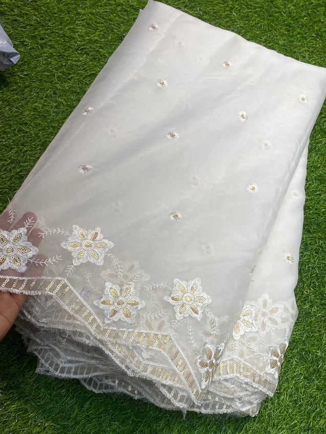 PREMIUM ORGANZA FABRIC On SALE Cut Size Of 4.50 Meter