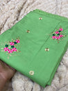 PREMIUM PURE EMBROIDERED SILK FABRIC On SALE Cut Size Of. 2 Meter