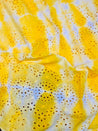 Most Premium Fine Hakuba Chikankari Embroidery On Pure Cotton Tie& Dye FABRIC (Big WIDTH!!)