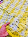 Most Premium Fine Hakuba Chikankari Embroidery On Pure Cotton Tie& Dye FABRIC (Big WIDTH!!)