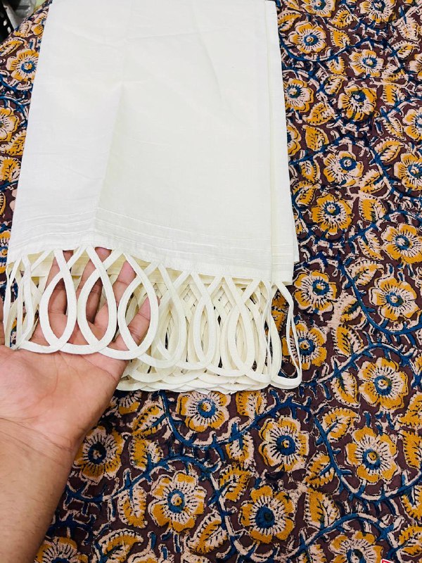 Premium Pure Cotton Suit Set (Fancy LACE Pintex Work)