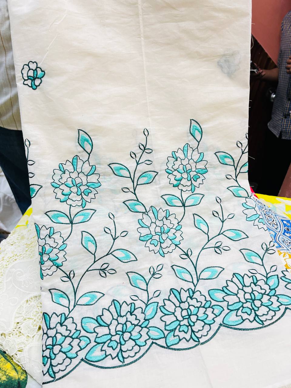 Premium Pure Cotton Suit Set (Fine Embroidery)