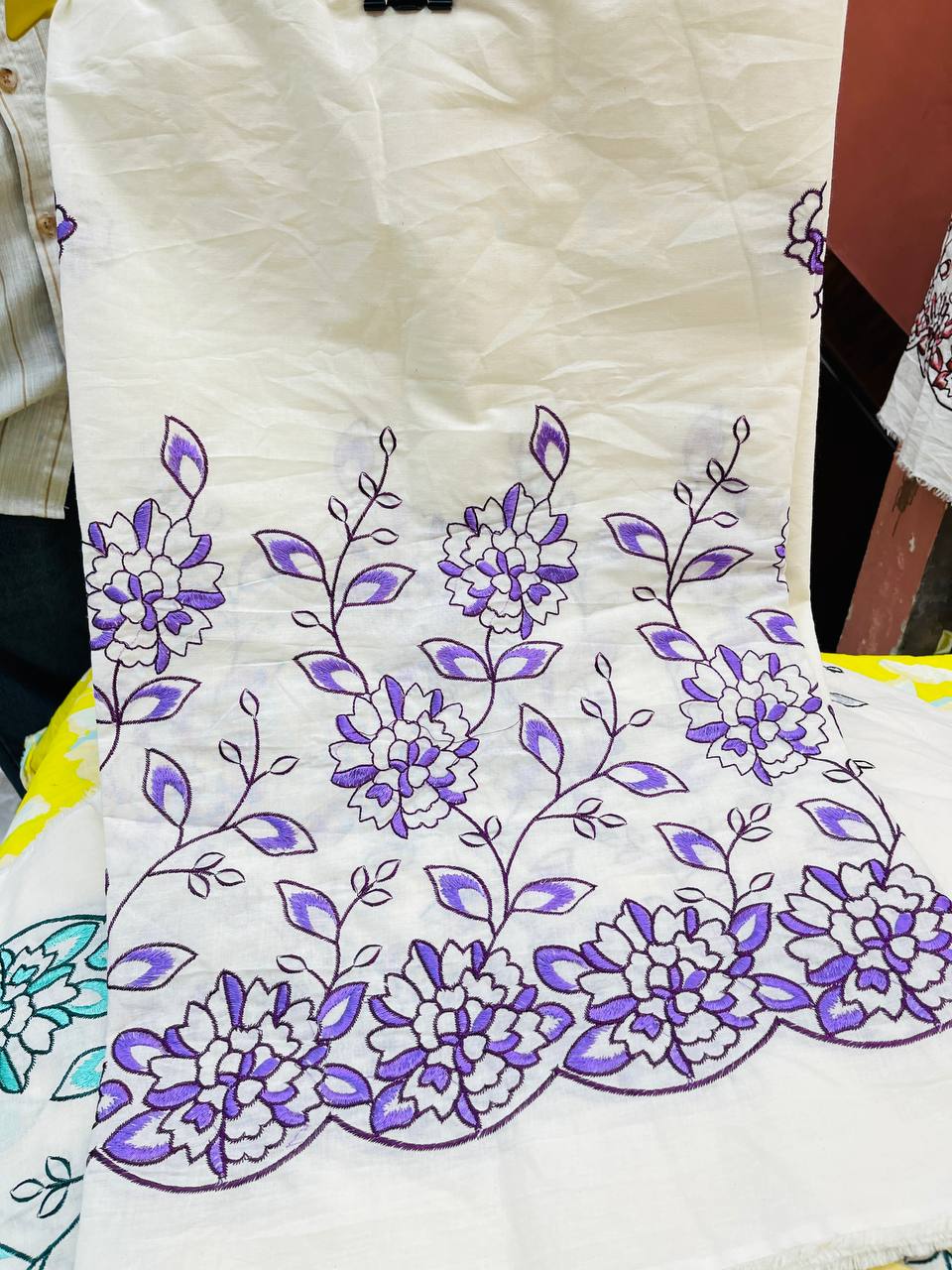 Premium Pure Cotton Suit Set (Fine Embroidery)