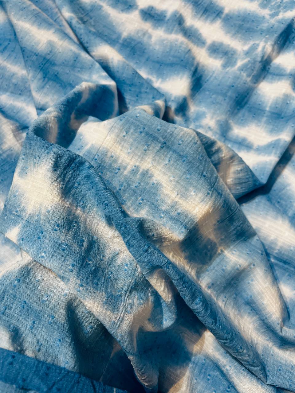 (SALE) Most Premium Pure Cotton Fine Thread Weaving Tie& DYE Cotton FABRIC (Big WIDTH!!)