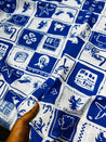 (SALE) Most Premium Pure Viscose LINEN Cotton FABRIC Printed (Big WIDTH!!)