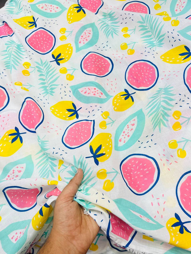 Most Premium Pure Cotton 80*80 Fabric With Digital PRINTED (Big WIDTH!!)
