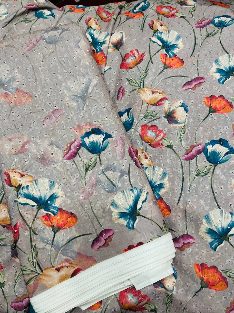 Premium Pure Cotton Hakuba Chikankari Suit Set