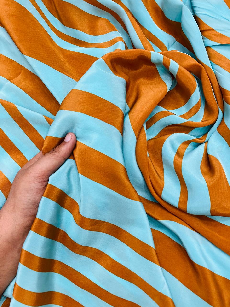 Most Premium BRANDED Pure Natural CREPE PRINTED FABRIC (Big WIDTH!!)