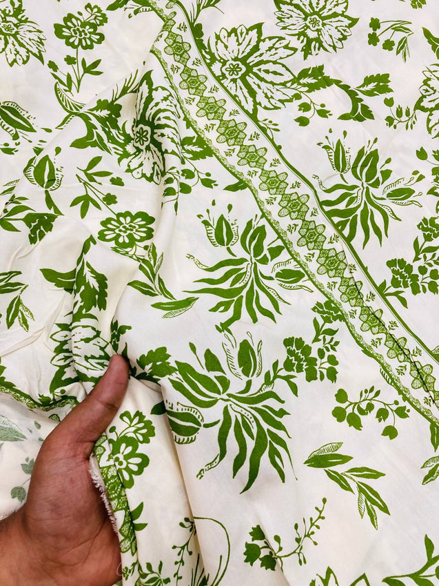 Most Premium BRANDED Pure Modal Cotton PRINTED FABRIC (Big WIDTH!!)