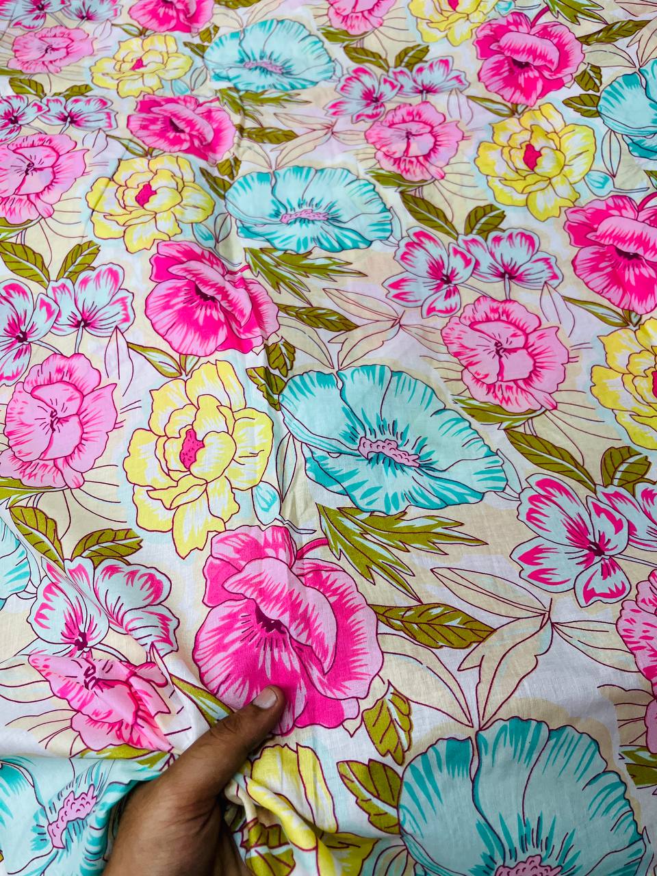 Most Premium Pure Cotton 80*80 Fabric With Digital PRINTED (Big WIDTH!!)