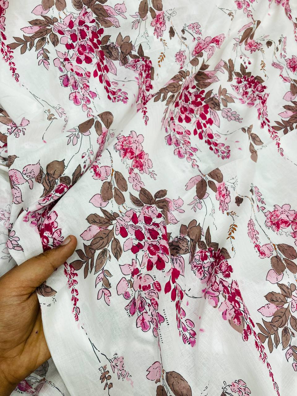 Most Premium BRANDED Pure Mul Cotton PRINTED FABRIC (Big WIDTH!!)