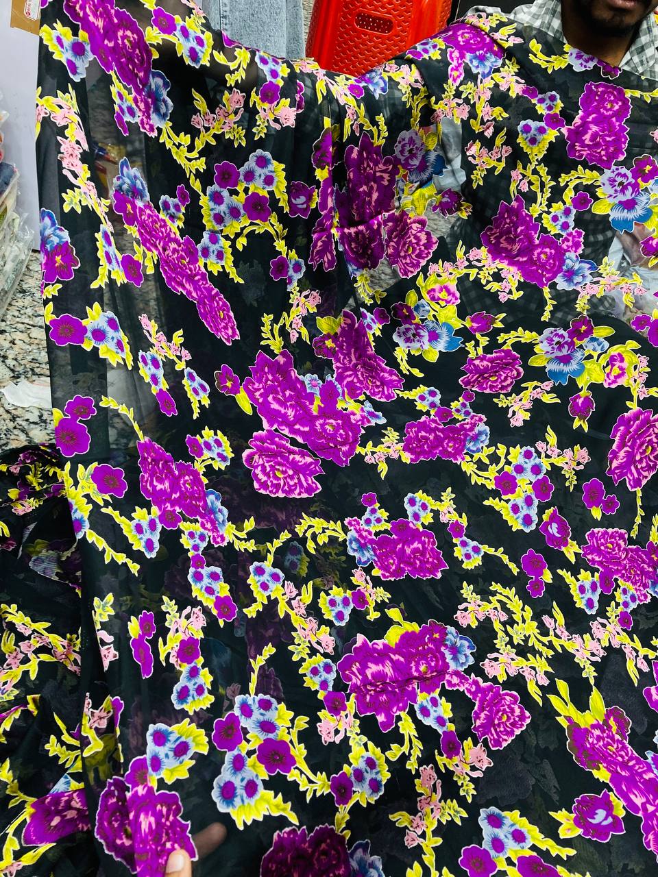 Most Premium Fine Georgette Brasso FABRIC (Big WIDTH!!)