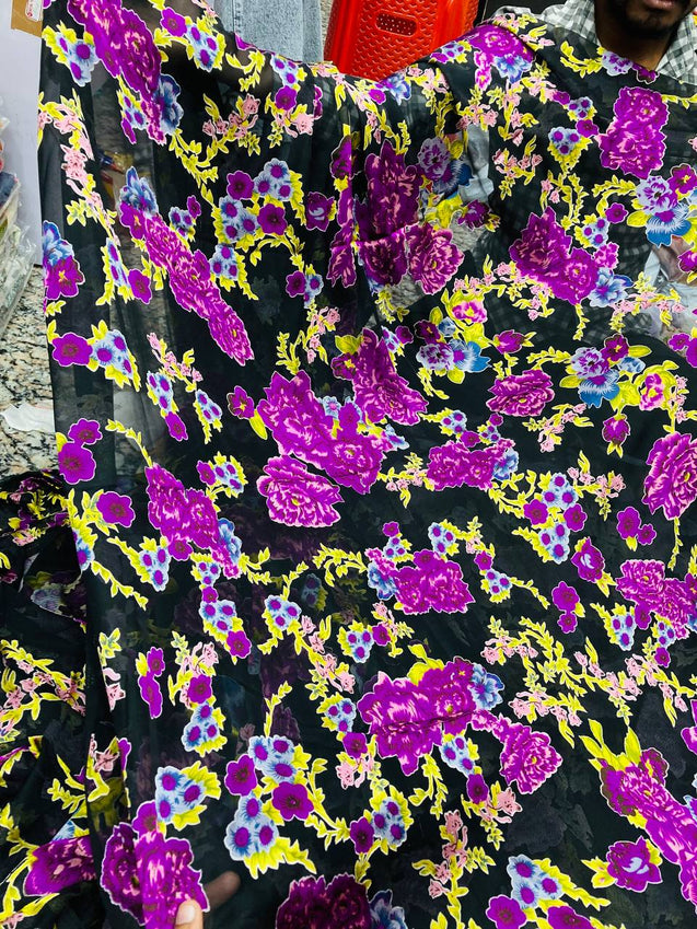 Most Premium Fine Georgette Brasso FABRIC (Big WIDTH!!)