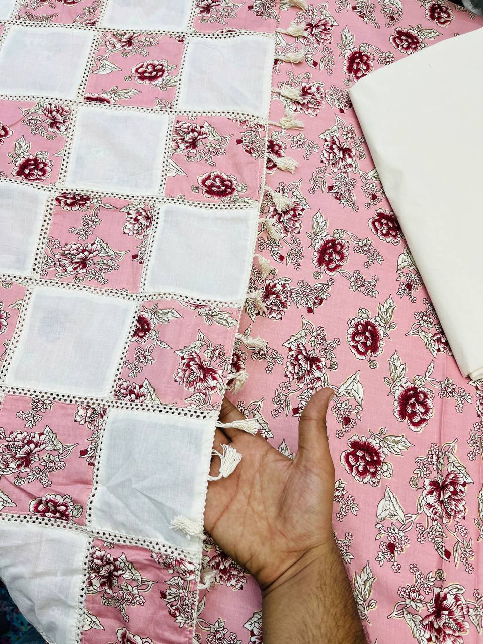 Premium Pure Cotton 80*80 Suit With Dupatta (Fancy Dupatta Hand Work)