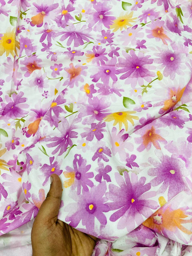 Most Premium BRANDED Pure Modal Cotton PRINTED FABRIC (Big WIDTH!!)