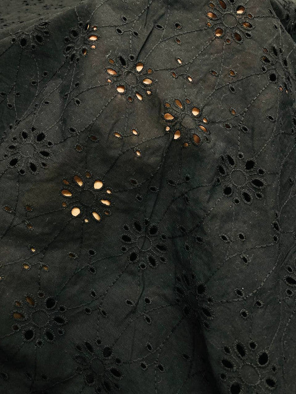 Premium Fine Hakuba Chikankari Embroidery On Pure Cotton FABRIC (Big WIDTH!!)