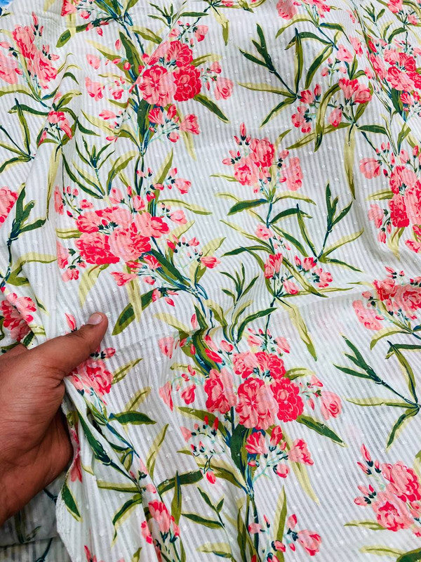 Most Premium Dobby Pure Modal Cotton Printed FABRIC (Big WIDTH!!)
