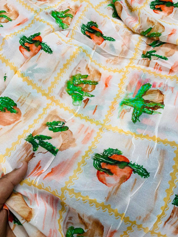 Most Premium Pure Viscose Georgette Printed FABRIC