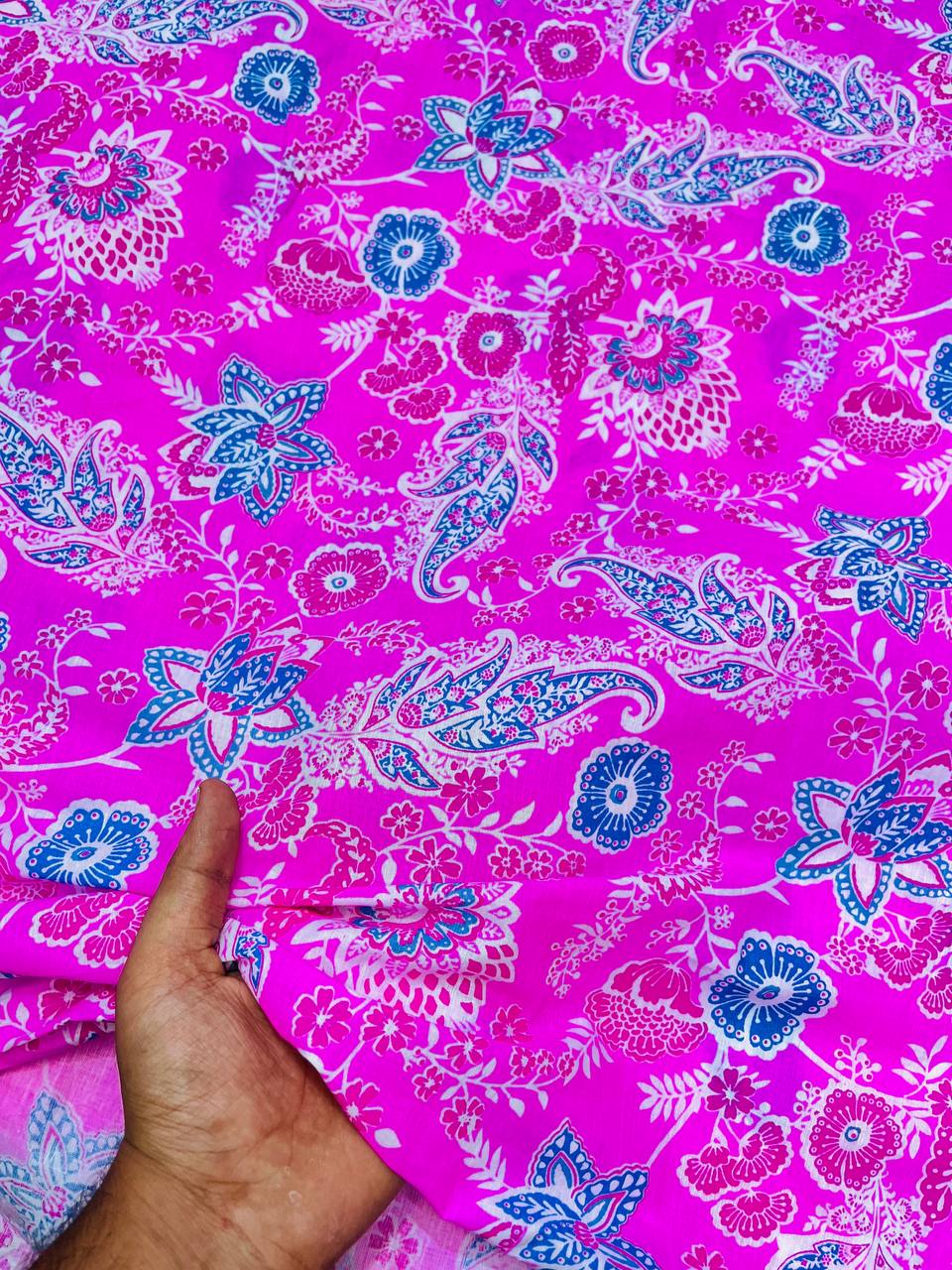 Most Premium Pure Cotton 80*80 Fabric With Digital PRINTED (Big WIDTH!!)