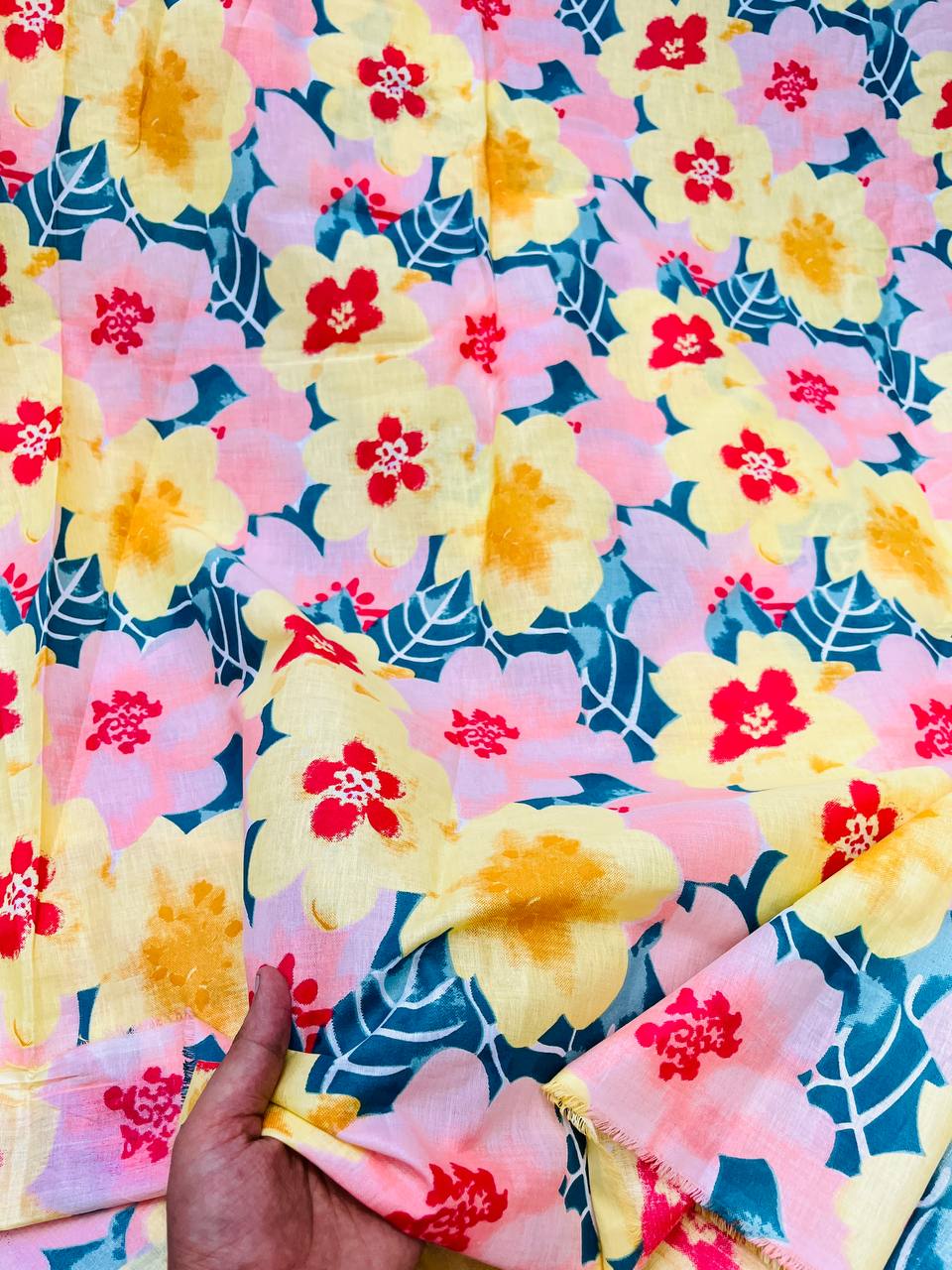 Most Premium Pure Cotton 80*80 Fabric With Digital PRINTED (Big WIDTH!!)