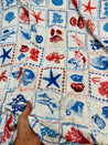 (SALE) Most Premium Pure Viscose LINEN Cotton FABRIC Printed (Big WIDTH!!)