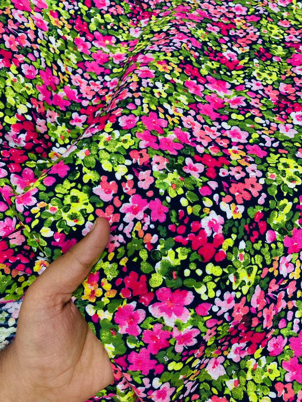 Most Premium Dobby Pure Modal Cotton Printed FABRIC (Big WIDTH!!)