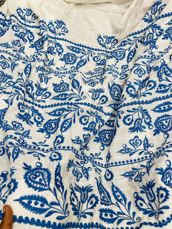 Most Premium Fine Thread Embroidery On Pure Cotton FABRIC (Big WIDTH!!)