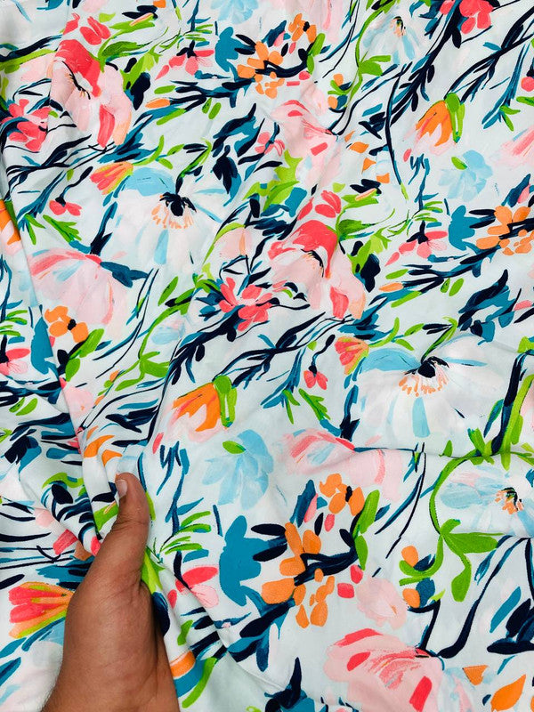Most Premium Pure Modal Cotton Printed FABRIC (Big WIDTH!!)