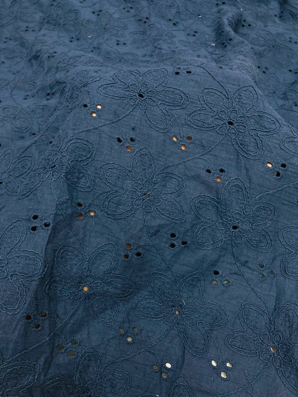 Most Premium Pure Cotton FABRIC With Fine Dori Embroidery (Big WIDTH!!)