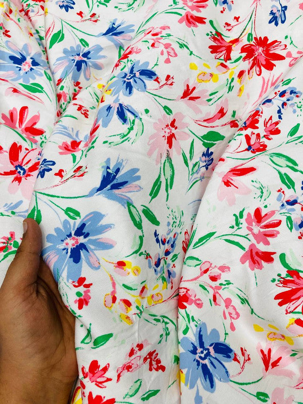 Most Premium Pure Modal Cotton Printed FABRIC (Big WIDTH!!)