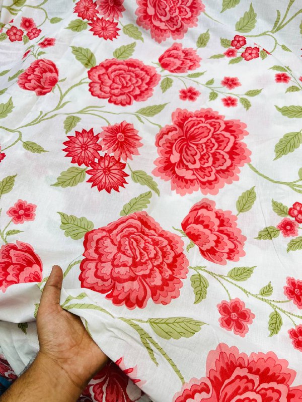 Most Premium Pure Cotton 80*80 Fabric With Digital PRINTED (Big WIDTH!!)