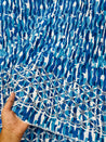 Premium Fine Hakuba Chikan Work On PRINTED Pure Cotton FABRIC (Big WIDTH!!)