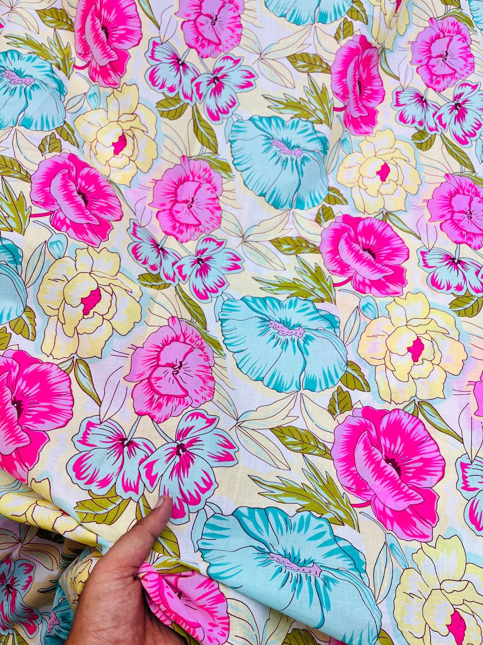 Most Premium Pure Cotton 80*80 Fabric With Digital PRINTED (Big WIDTH!!)