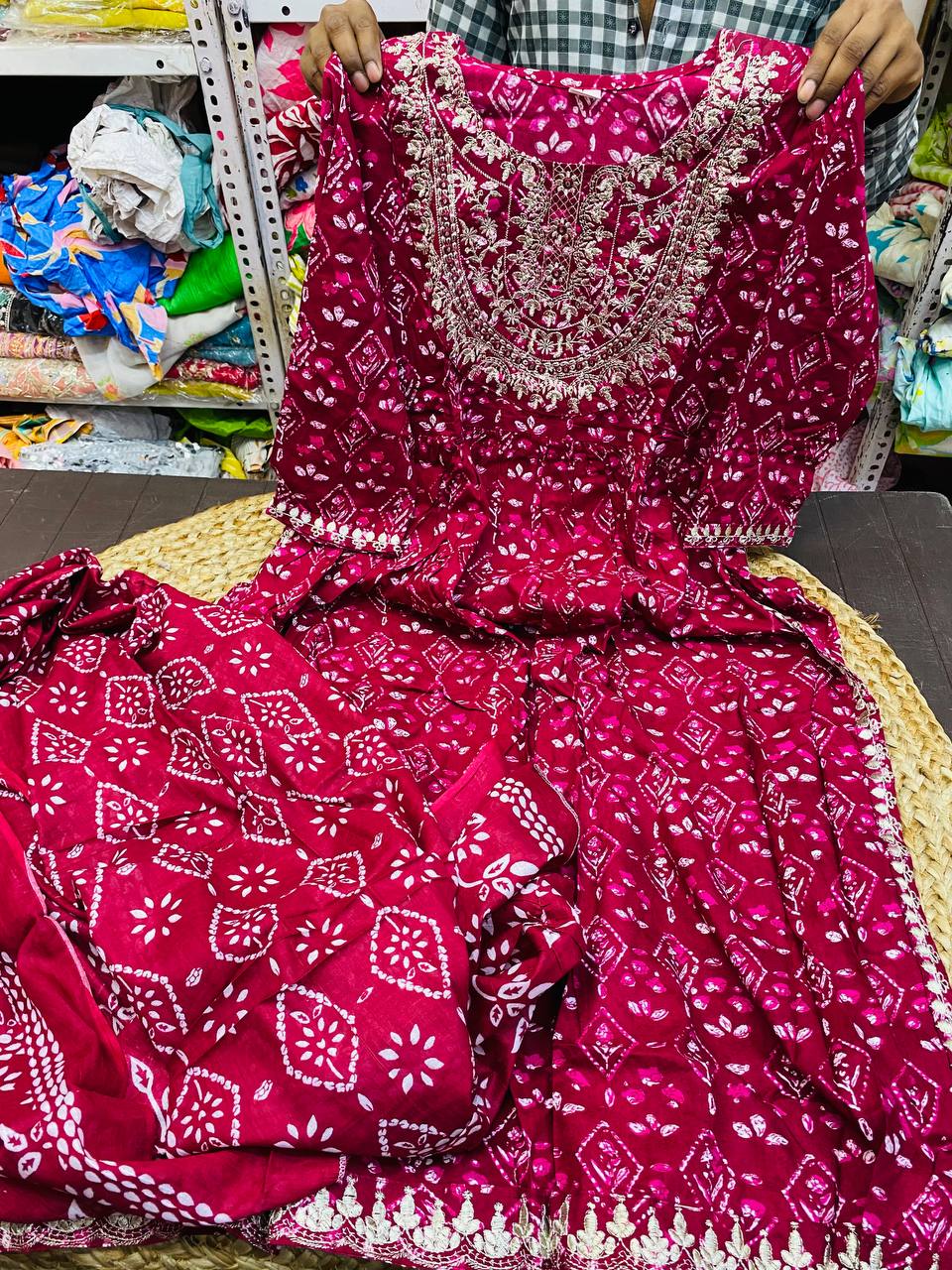 (SALE) Premium Cotton Ready To Wear Complete Suit Set