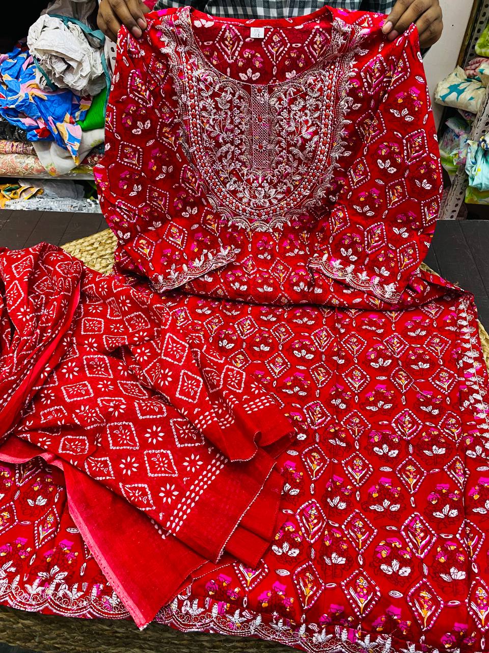 (SALE) Premium Cotton Ready To Wear Complete Suit Set