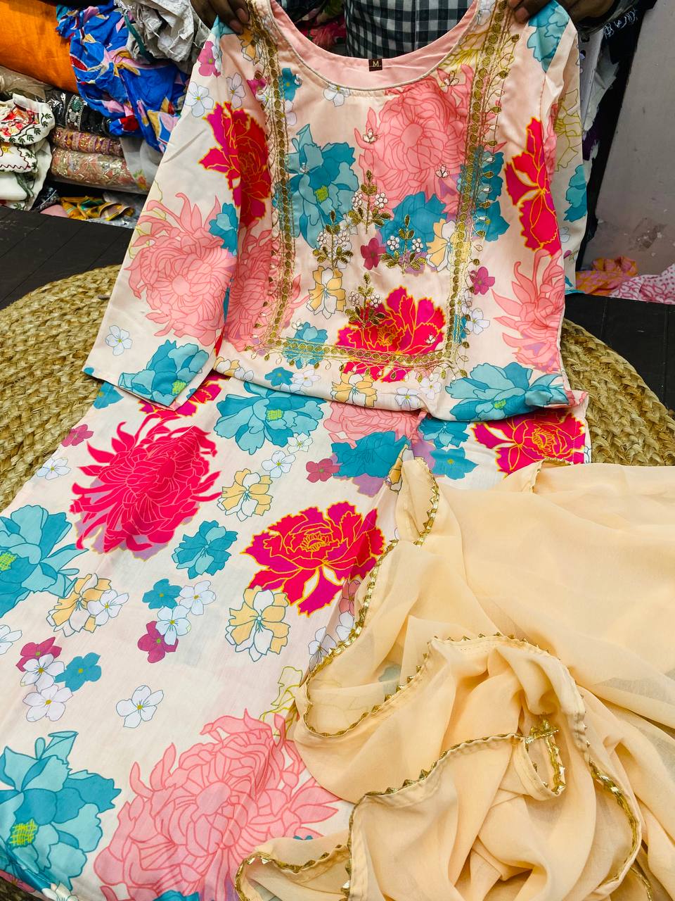 (SALE) Premium Cotton Ready To Wear Complete Suit Set